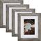Craig Frames 4 Pack: Bauhaus 125 Barnwood Gray Picture Frame with Mat